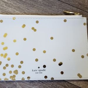 Kate Spade Gold Polka Dot Makeup bag